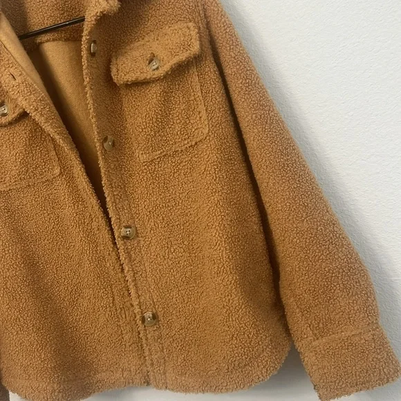 SO Tan Sherpa Jacket - Girls XL 14/19 - Picture 2 of 6